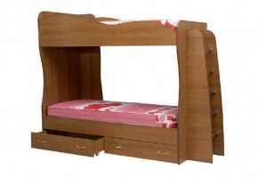 Кровать детская 2-х ярусная Юниор-1 (800*2000) ЛДСП в Нефтекамске - neftekamsk.ok-mebel.com | фото