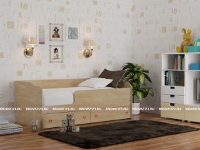 Кровать детская Панда с бортом и ящиками сп/м 1200*2000 в Нефтекамске - neftekamsk.ok-mebel.com | фото