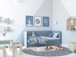 Кровать-диван Leonardo 160*70 (Голубой) + боковина в Нефтекамске - neftekamsk.ok-mebel.com | фото 5