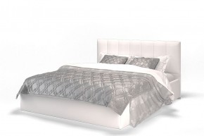 Кровать Элен 1600 + основание с ПМ (Vega white) белый в Нефтекамске - neftekamsk.ok-mebel.com | фото 1