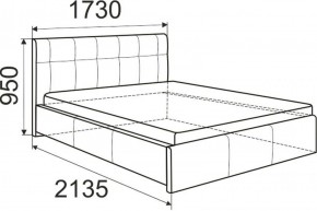 Кровать Лаура с латами Nice White 1600x2000 в Нефтекамске - neftekamsk.ok-mebel.com | фото 3