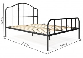 Кровать Милена 160х200 черная в Нефтекамске - neftekamsk.ok-mebel.com | фото 2