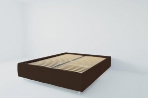 Кровать Подиум с ортопедическим основанием 800 (экокожа коричневая) в Нефтекамске - neftekamsk.ok-mebel.com | фото 2