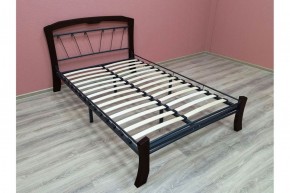 Кровать "Муза 4 Лайт" КМД9 Черная (1600*2000) (ножки-шоколад) с коваными изделиями в Нефтекамске - neftekamsk.ok-mebel.com | фото 3