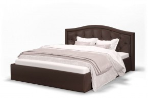 Кровать Стелла 1200 + Основание (Лесмо brown) коричневый в Нефтекамске - neftekamsk.ok-mebel.com | фото