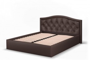 Кровать Стелла 1200 + Основание (Лесмо brown) коричневый в Нефтекамске - neftekamsk.ok-mebel.com | фото 3