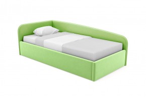 Кровать угловая Лэсли интерьерная +основание (90х200) 1 кат. ткани в Нефтекамске - neftekamsk.ok-mebel.com | фото