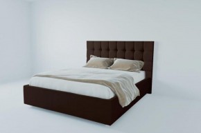 Кровать Венеция без основания 1200 (экокожа коричневая) в Нефтекамске - neftekamsk.ok-mebel.com | фото