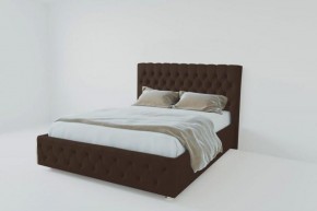 Кровать Версаль 1200 без основания (экокожа коричневый) в Нефтекамске - neftekamsk.ok-mebel.com | фото