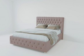 Кровать Версаль 1600 без основания (велюр темно серый) в Нефтекамске - neftekamsk.ok-mebel.com | фото