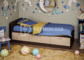 Кровать Юниор-5 ЛДСП в Нефтекамске - neftekamsk.ok-mebel.com | фото