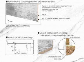 Кухонный фартук со столешницей (А-010) в едином стиле (3050 мм) в Нефтекамске - neftekamsk.ok-mebel.com | фото 6