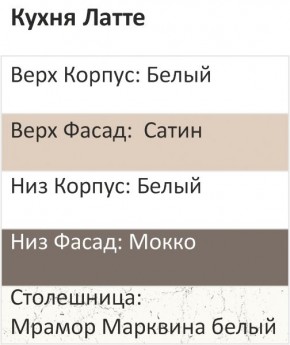 Кухонный гарнитур Латте 2000 (Стол. 26мм) в Нефтекамске - neftekamsk.ok-mebel.com | фото 3