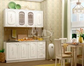 ЛИЗА-2 Кухонный гарнитур 1,7 Белый глянец холодный в Нефтекамске - neftekamsk.ok-mebel.com | фото 1