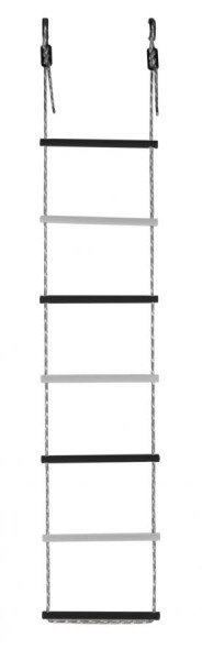Лестница веревочная 7 перекладин цв.черный, белый D=25  в Нефтекамске - neftekamsk.ok-mebel.com | фото