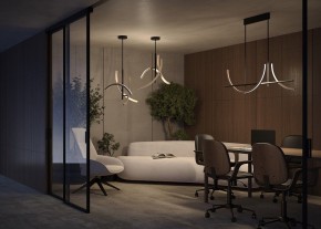 Люстра на штанге Maytoni Wabi MOD428PL-L27BK в Нефтекамске - neftekamsk.ok-mebel.com | фото 6