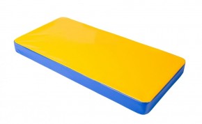 Мат гимнастический 1х0,5х0,08м цв. синий-желтый в Нефтекамске - neftekamsk.ok-mebel.com | фото
