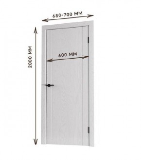 Межкомнатная дверь Bolivar Роялвуд белый (комплект) 600 в Нефтекамске - neftekamsk.ok-mebel.com | фото