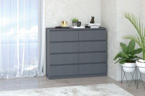 МС "Хилтон" Комод №3 1200 (8 ящ.) графит в Нефтекамске - neftekamsk.ok-mebel.com | фото