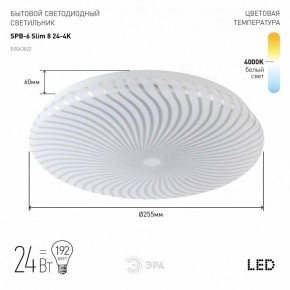 Накладной светильник Эра Slim SPB-6 Slim 8 24-4K в Нефтекамске - neftekamsk.ok-mebel.com | фото 2