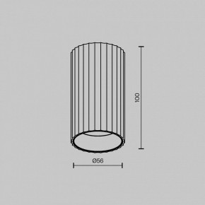 Накладной светильник Maytoni Calipso C106CL-01-GU10-B в Нефтекамске - neftekamsk.ok-mebel.com | фото 6