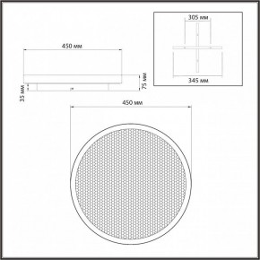 Накладной светильник Sonex Shimmers 7736/60L в Нефтекамске - neftekamsk.ok-mebel.com | фото 8