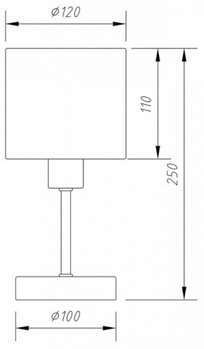 Настольная лампа декоративная Escada Denver 1109/1 White/Silver в Нефтекамске - neftekamsk.ok-mebel.com | фото 6