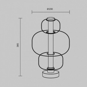 Настольная лампа декоративная Maytoni Atmos MOD364TL-L15W3K в Нефтекамске - neftekamsk.ok-mebel.com | фото 5