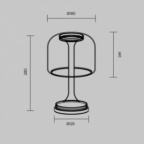 Настольная лампа декоративная Maytoni Spirito MOD286TL-L8W3K в Нефтекамске - neftekamsk.ok-mebel.com | фото 4