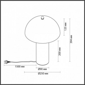 Настольная лампа декоративная Odeon Light Rufina 7089/2T в Нефтекамске - neftekamsk.ok-mebel.com | фото 5