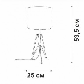 Настольная лампа декоративная Vitaluce V2834 V2834-1/1L в Нефтекамске - neftekamsk.ok-mebel.com | фото 2