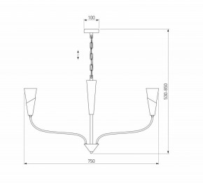 Подвесная люстра Eurosvet Rhyton 60167/6 никель в Нефтекамске - neftekamsk.ok-mebel.com | фото 5