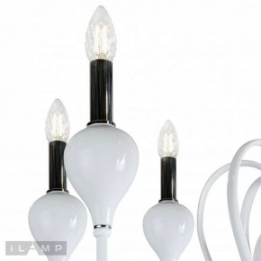 Подвесная люстра iLamp Lady 88003-8 WH в Нефтекамске - neftekamsk.ok-mebel.com | фото 3
