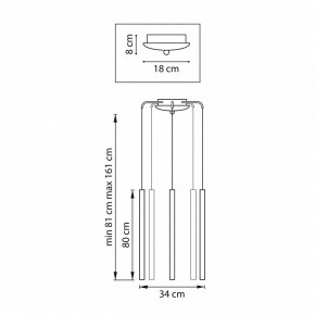 Подвесная люстра Lightstar Tubo L5T747437 в Нефтекамске - neftekamsk.ok-mebel.com | фото 3