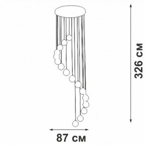 Подвесная люстра Vitaluce V2893 V2893-9/16S в Нефтекамске - neftekamsk.ok-mebel.com | фото 4
