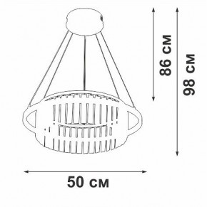 Подвесная люстра Vitaluce V54010 V54010-0/1S в Нефтекамске - neftekamsk.ok-mebel.com | фото 6