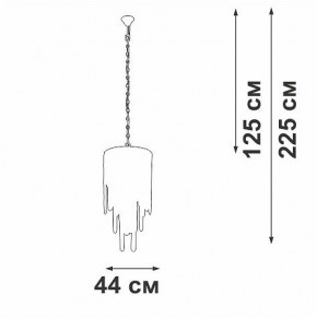 Подвесная люстра Vitaluce V5885 V5885-9/7 в Нефтекамске - neftekamsk.ok-mebel.com | фото 3