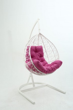 Подвесное кресло Бароло (белый/розовый) в Нефтекамске - neftekamsk.ok-mebel.com | фото