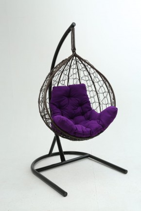 Подвесное кресло Бароло (коричневый/фиолетовый) в Нефтекамске - neftekamsk.ok-mebel.com | фото