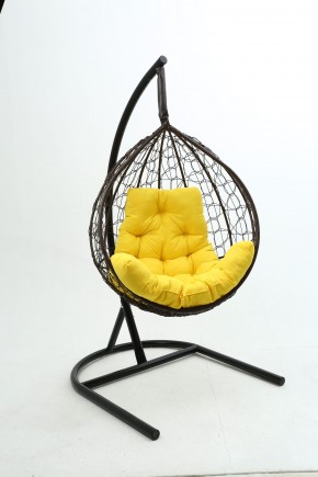 Подвесное кресло Бароло (коричневый/желтый) в Нефтекамске - neftekamsk.ok-mebel.com | фото