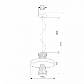 Подвесной светильник Eurosvet Titania 40028/1 LED белый в Нефтекамске - neftekamsk.ok-mebel.com | фото 4