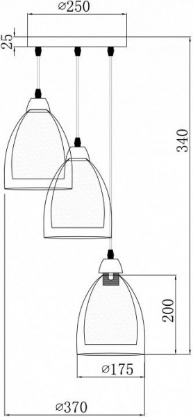 Подвесной светильник Freya Astery FR5375PL-03CH1 в Нефтекамске - neftekamsk.ok-mebel.com | фото 2