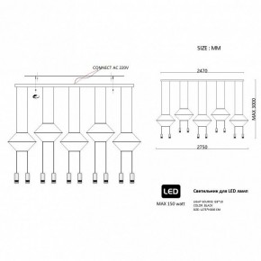 Подвесной светильник Imperiumloft Via Wireflow polyhedral Via01 в Нефтекамске - neftekamsk.ok-mebel.com | фото 2