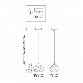 Подвесной светильник Lightstar Meringe 799033 в Нефтекамске - neftekamsk.ok-mebel.com | фото 4