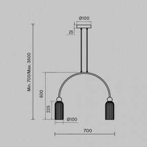 Подвесной светильник Maytoni Antic MOD302PL-02W в Нефтекамске - neftekamsk.ok-mebel.com | фото 3