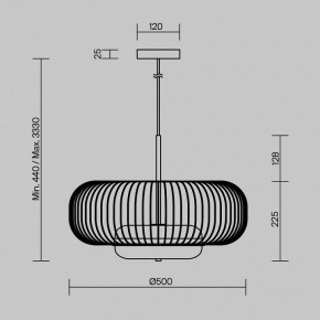 Подвесной светильник Maytoni Levitation MOD376PL-L30G3K в Нефтекамске - neftekamsk.ok-mebel.com | фото 5