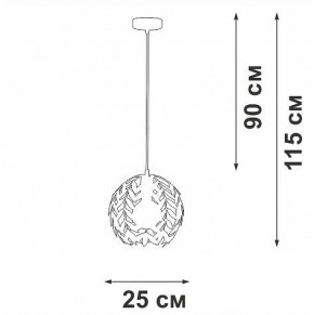 Подвесной светильник Vitaluce V1869 V1869-0/1S в Нефтекамске - neftekamsk.ok-mebel.com | фото 6
