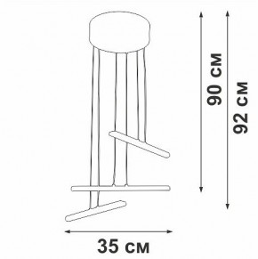 Подвесной светильник Vitaluce V3046 V3046-1/3S в Нефтекамске - neftekamsk.ok-mebel.com | фото 5