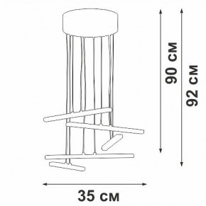 Подвесной светильник Vitaluce V3046 V3046-1/5S в Нефтекамске - neftekamsk.ok-mebel.com | фото 5