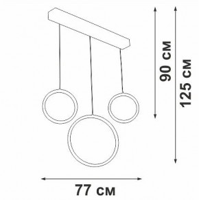 Подвесной светильник Vitaluce V3050 V3050-1/3S в Нефтекамске - neftekamsk.ok-mebel.com | фото 5